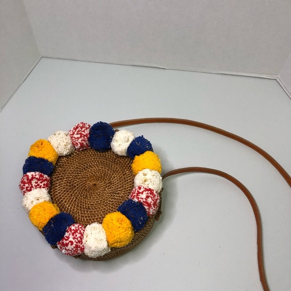 Cleobella Pom Pom Williamsburg Crossbody Basket Bag - Picture 5 of 10